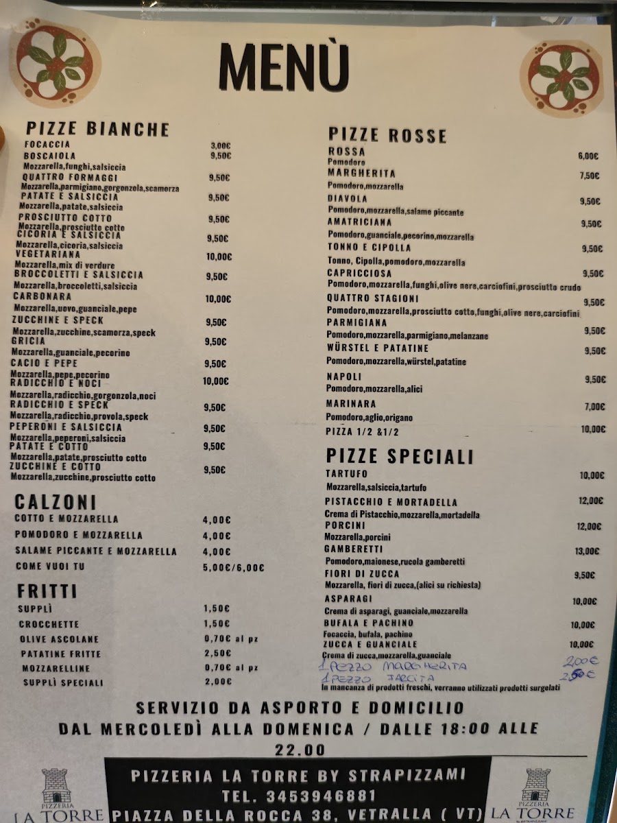 Menu Pizzeria La Torre By #strapizzami-3